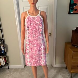 Lilly Pulitzer Pink and Cream Floral Dress